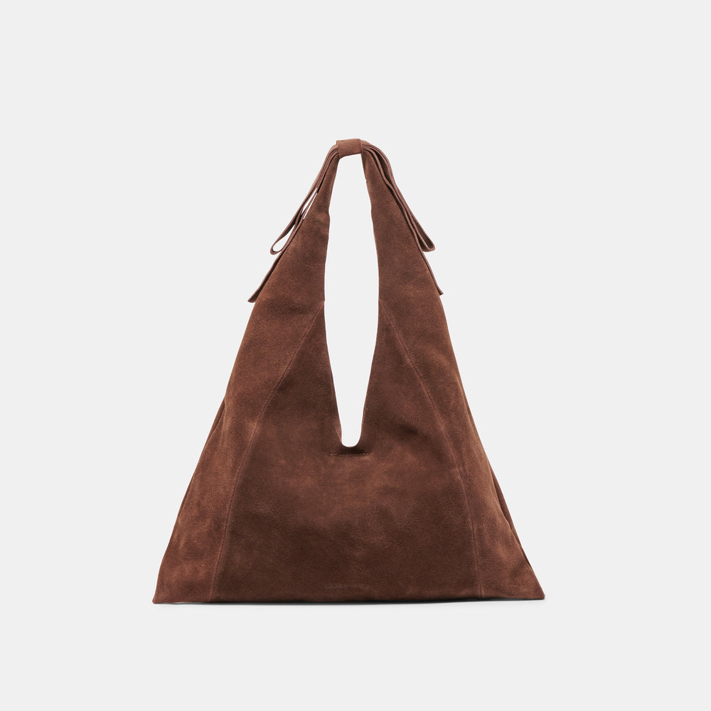 Marie Chocolate Suede Tote / Dolce Vita