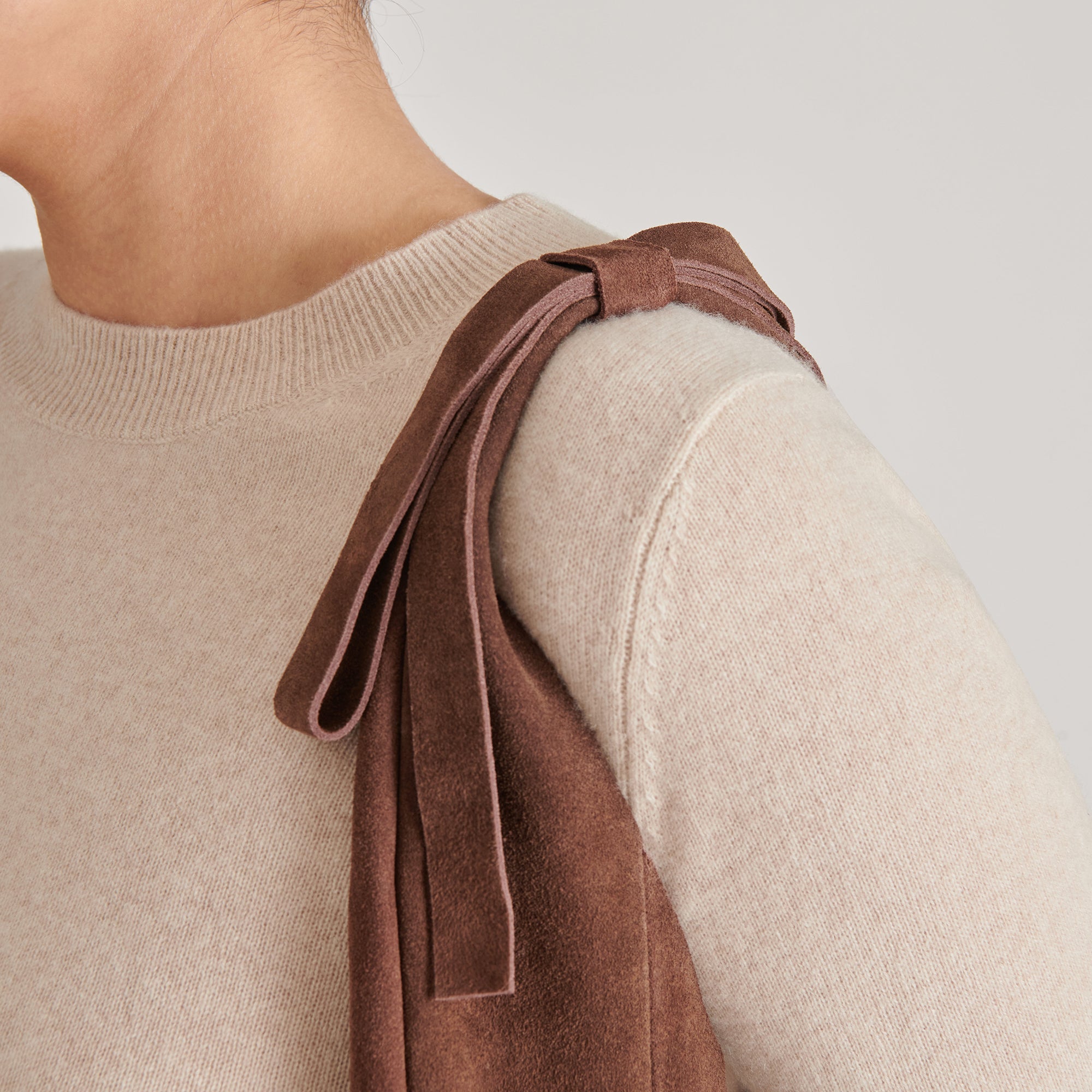 Marie Chocolate Suede Tote / Dolce Vita