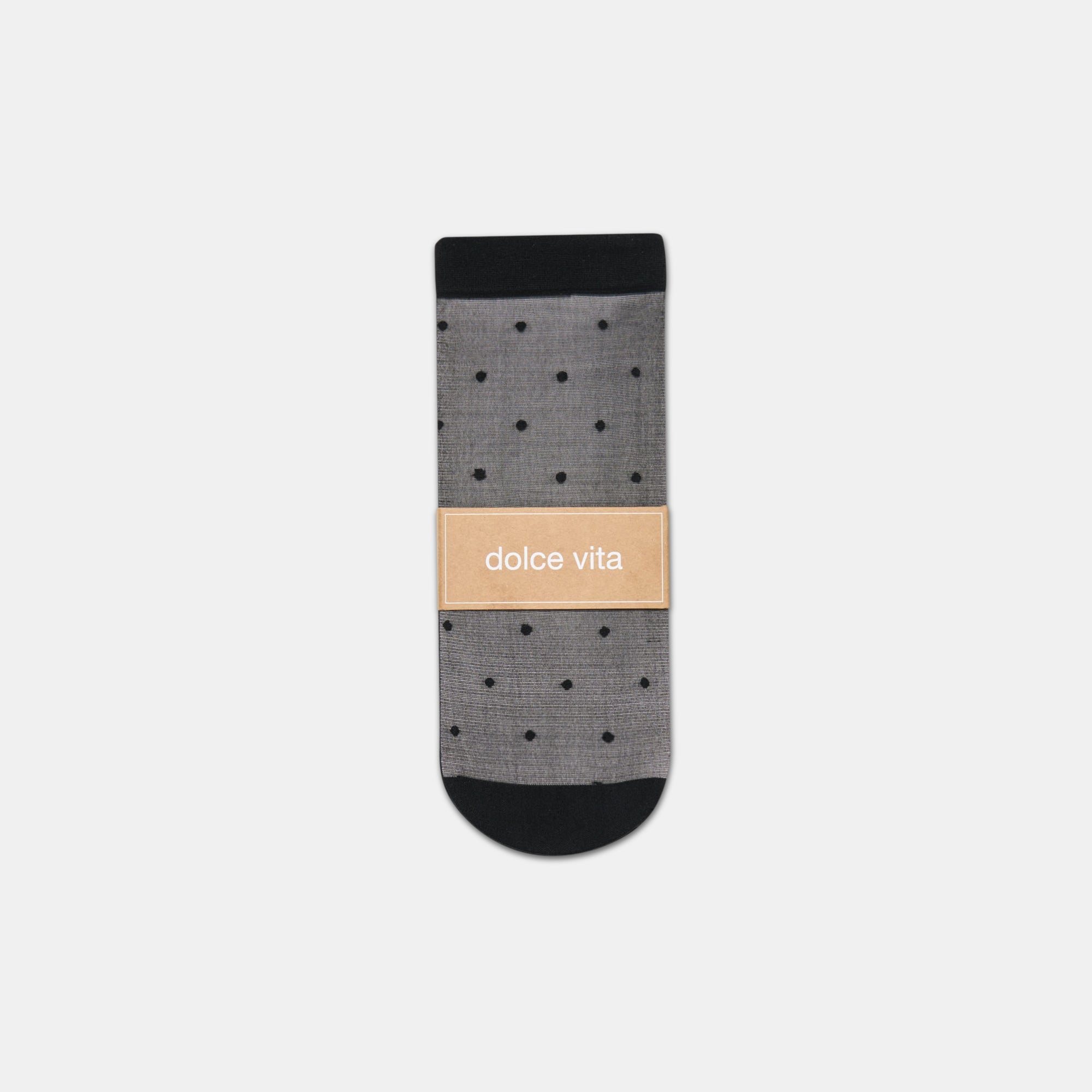 3-Pack Ditsy Dot Black Sheer Anklet Socks / Dolce Vita