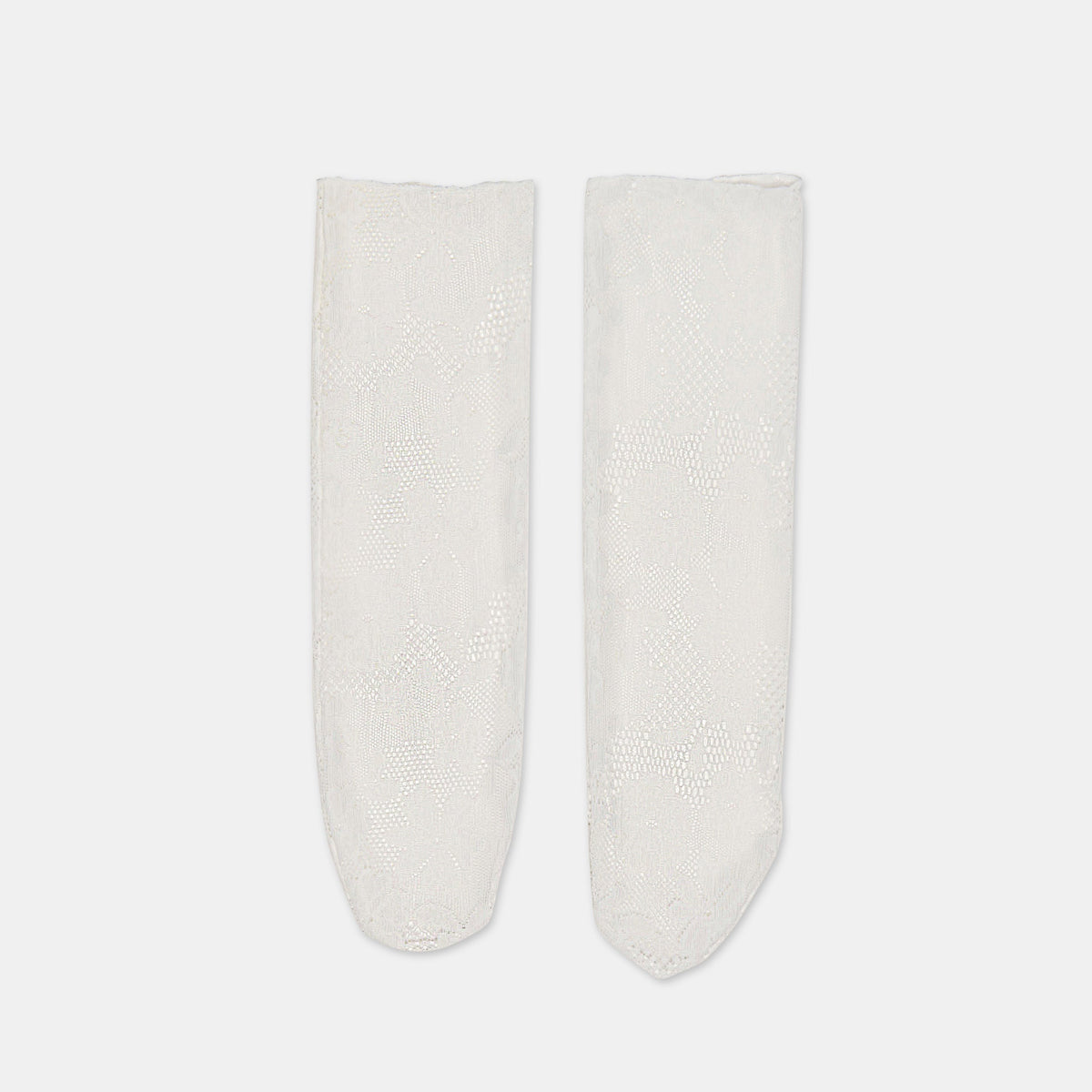 Floral Lace White Slouch Socks / Dolce Vita
