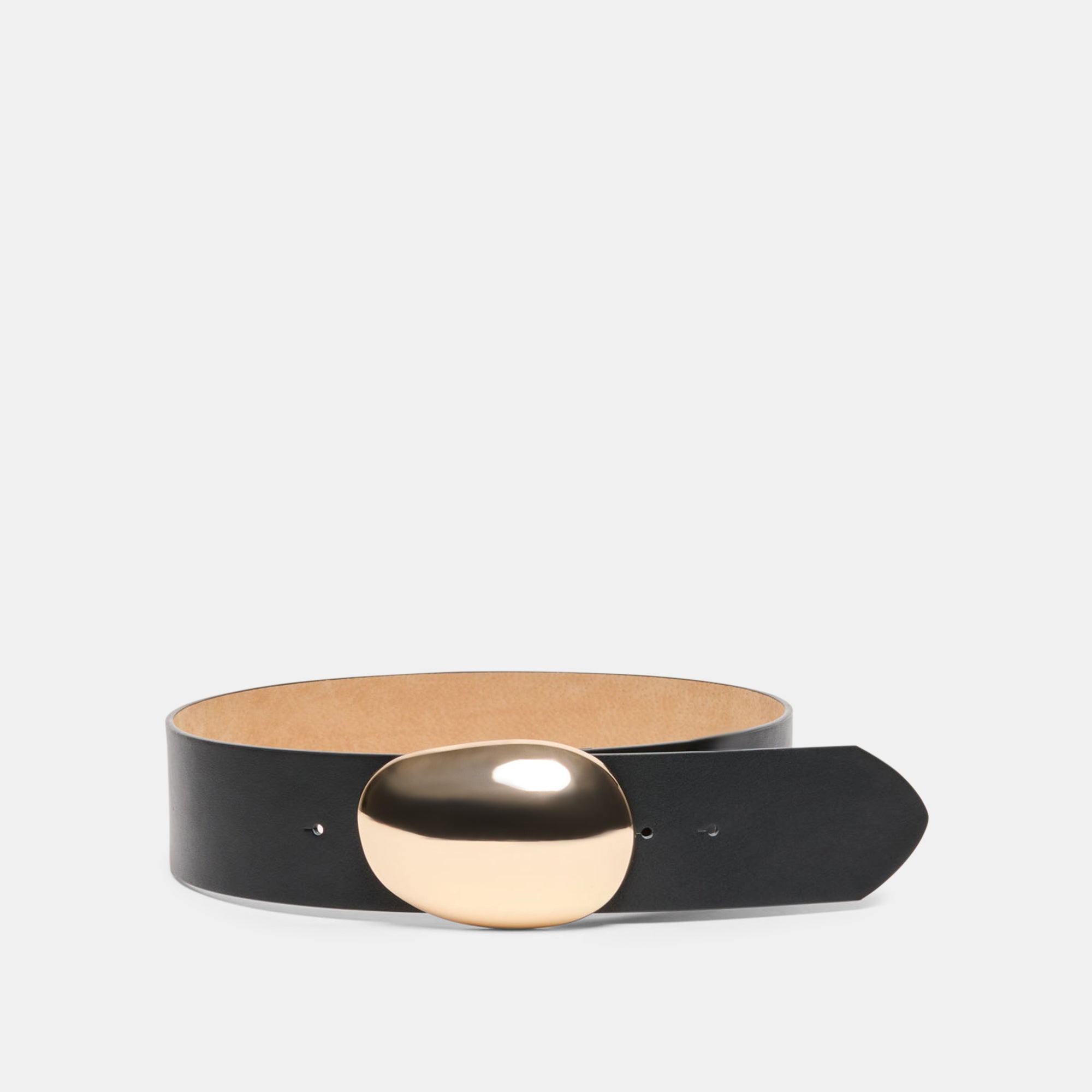 Bubble Black Gold Buckle Belt / Dolce Vita