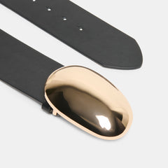 Bubble Black Gold Buckle Belt / Dolce Vita