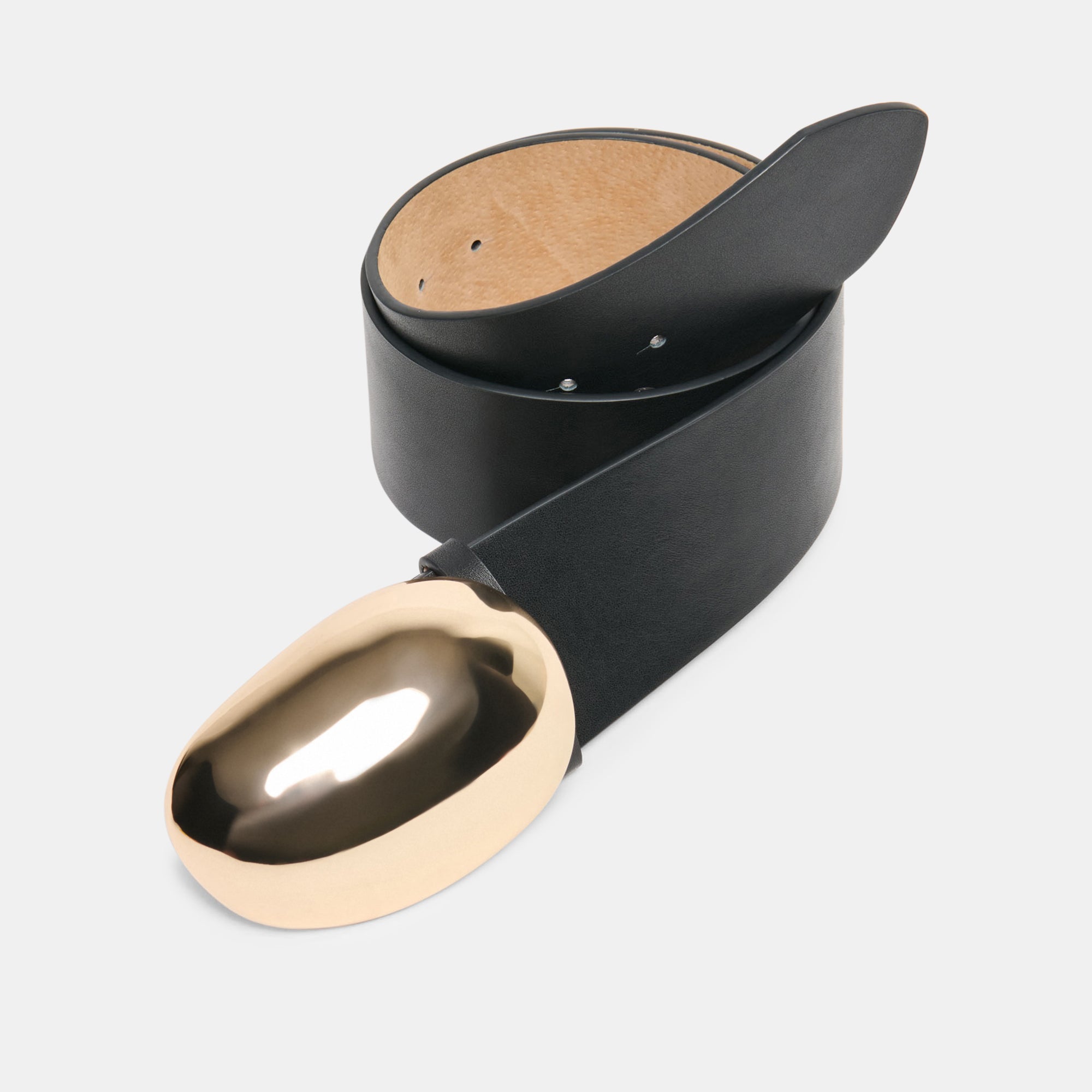 Bubble Black Gold Buckle Belt / Dolce Vita