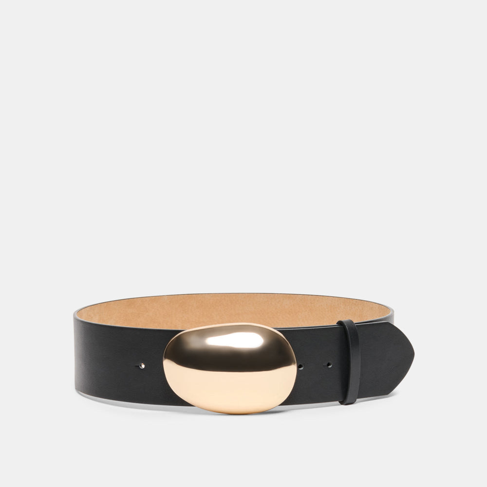 Bubble Black Gold Buckle Belt / Dolce Vita