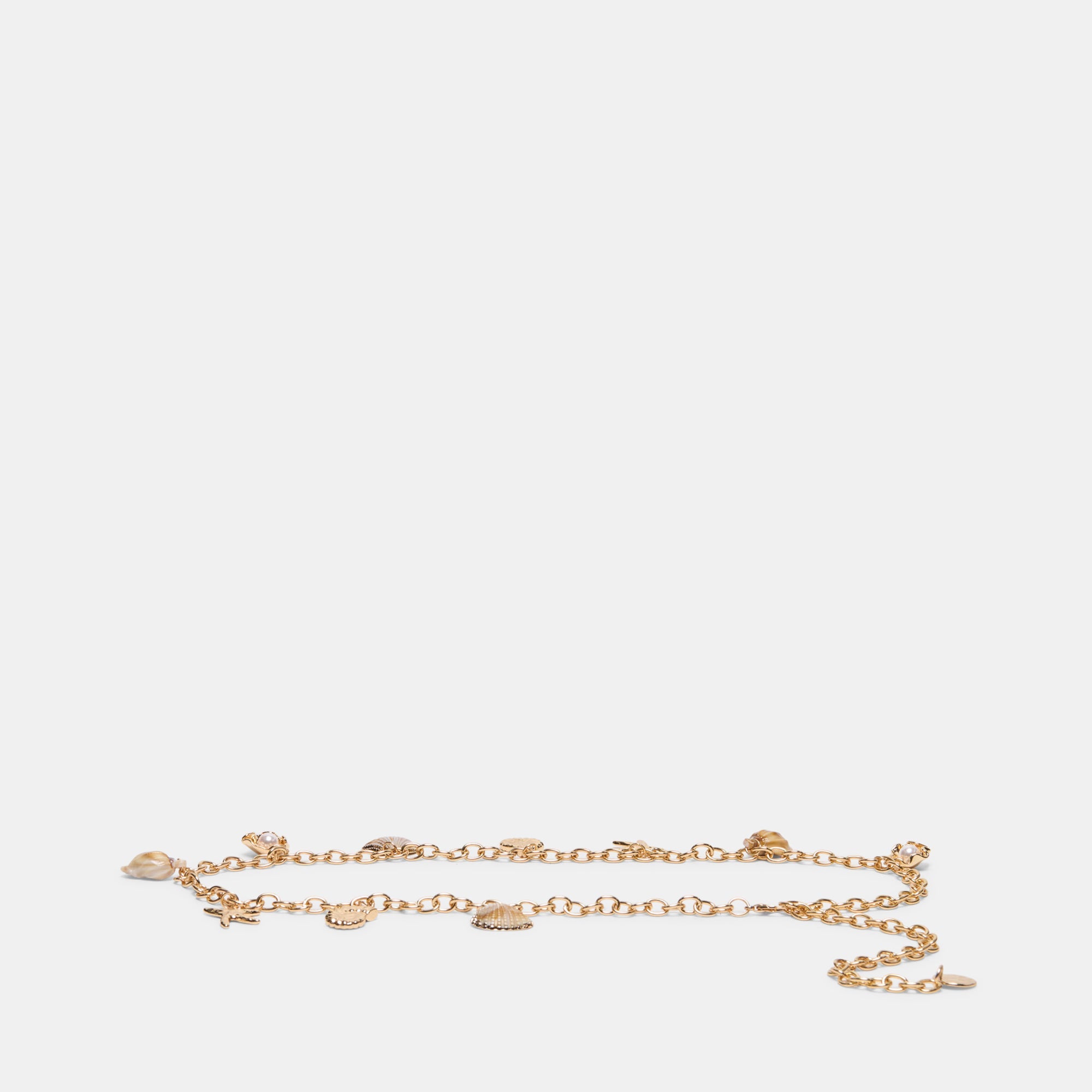 Shell Gold Chain Link Belt / Dolce Vita