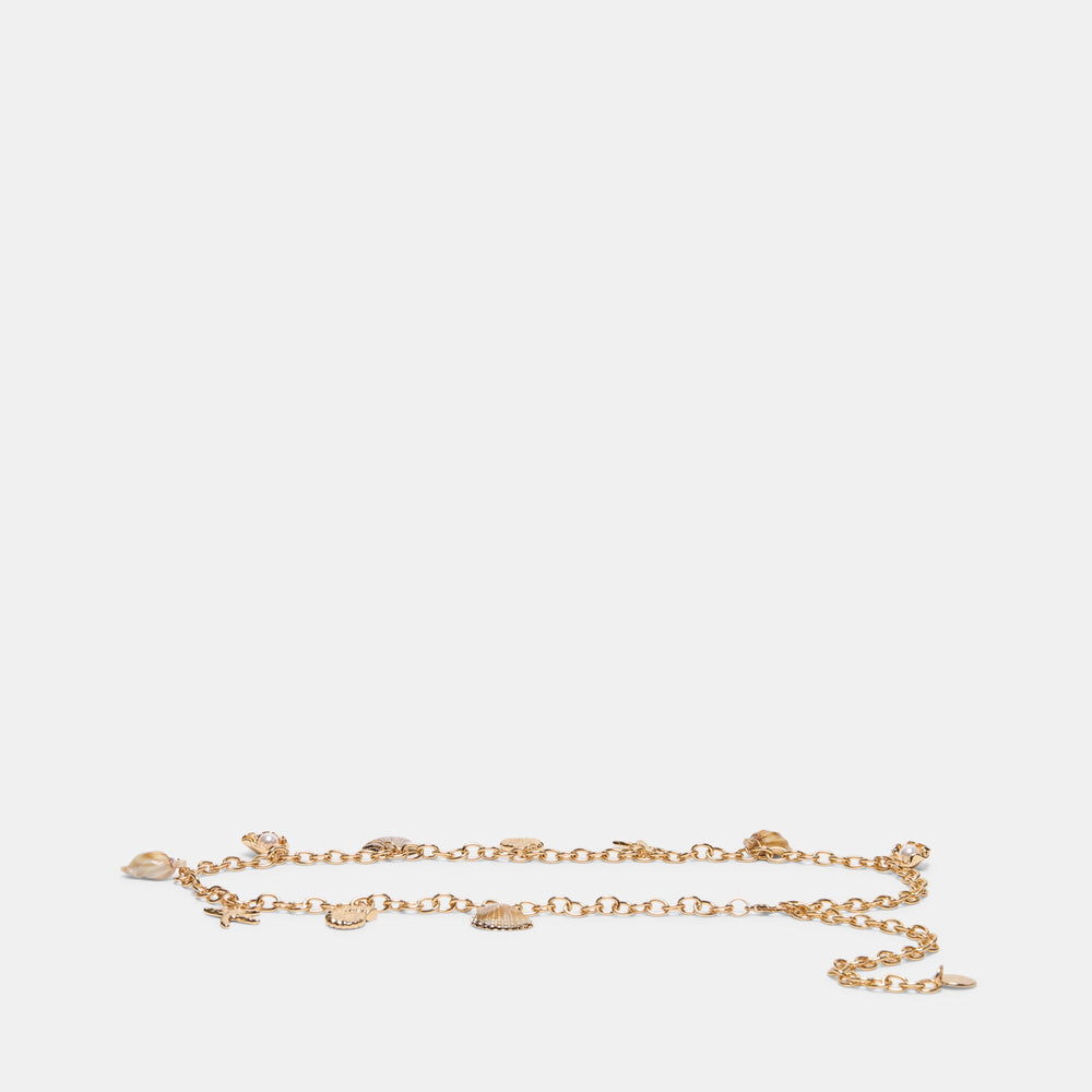 Shell Gold Chain Link Belt / Dolce Vita