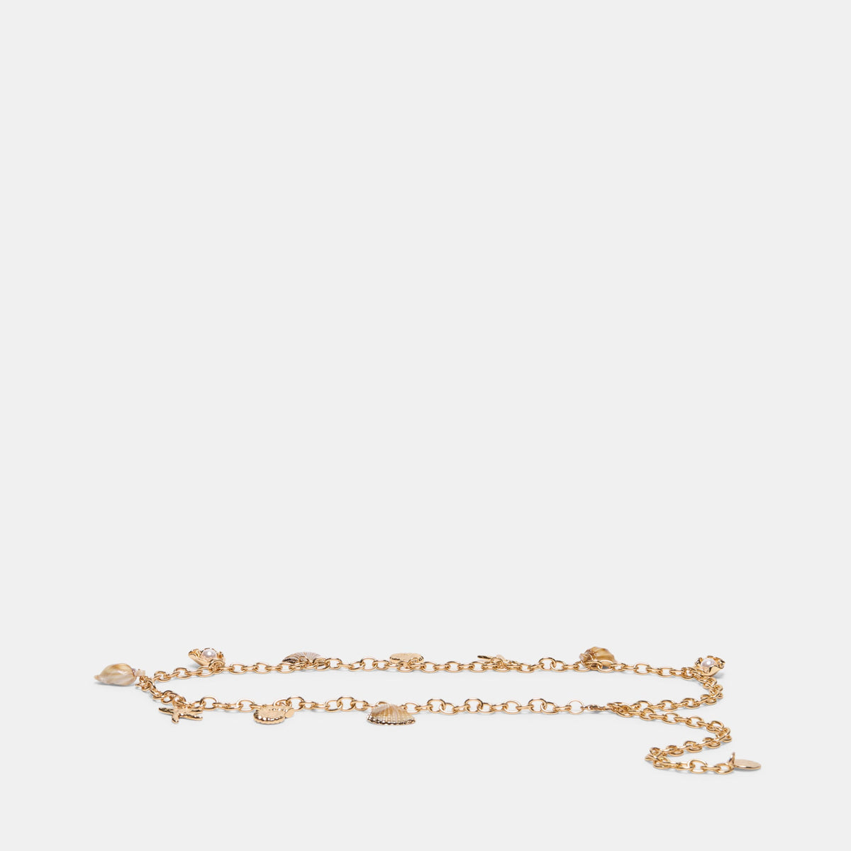 Shell Gold Chain Link Belt / Dolce Vita