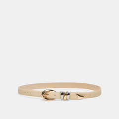 Mixed Metal Sand Suede Buckle Belt / Dolce Vita
