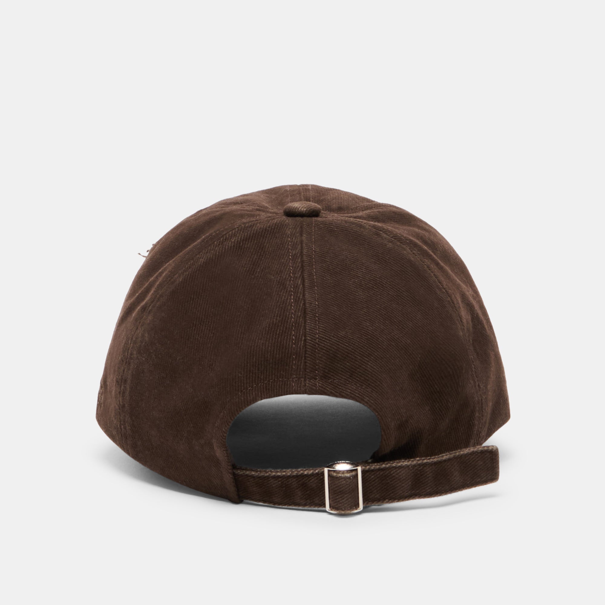 Distressed Dark Brown Baseball Cap with Embroidery / Dolce Vita